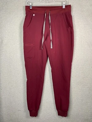 Calça jogger feminina Figs Zamora ST pequena alta vermelha cônica elástica médica - Imagem 1 de 4