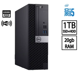 Dell Desktop Computer SFF Intel i5 20GB RAM 1TB SSD+HDD Win 11, Wi-Fi, SALE - Picture 1 of 5