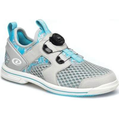 Dexter DexLite Pro Boa Light Grey/Blue Right Handed Womens Bowling Shoes - Image 1 of 4