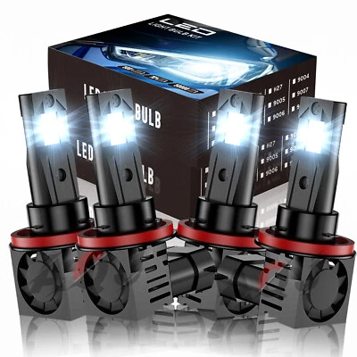 For Jeep Grand Cherokee 2019-2022 LED Headlight High Low Beam 4x Bulbs Combo - Image 1 of 4