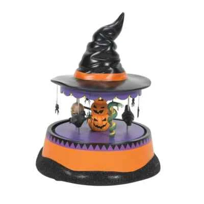 DEPARTMENT 56 Dept 56 HAUNTED SCARY GO ROUND Halloween Village Animated 6009817 BRAND NEW 2022