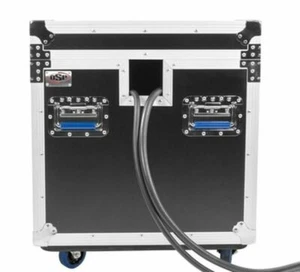 OSP Utility 22 " Stackable ATA Road Case 4" Wheels & 2 Side Snake Cable Holes  - Picture 1 of 8
