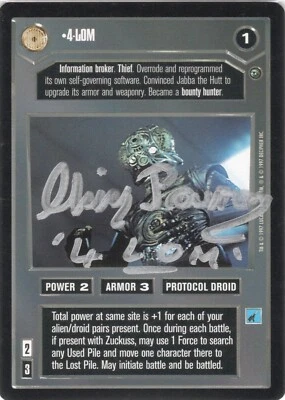 Star Wars CCG - Chris Parsons (4-LOM) - autograph / signed card - Bild 1 von 2
