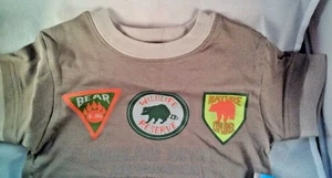TKS Jungen Kurzarm T-Shirts Wildlife Reserve Bären Kurzarm Neu - Bild 1 von 5