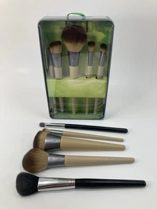 2 x EcoTools Start The Day Beautifully Brush Set  5 Makeup Brushes + Metal Case - Picture 1 of 10