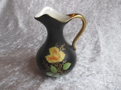 Blumenvase mit Goldhenkel VON WALDERSHOF-BAVARIA - Bild 1 von 4