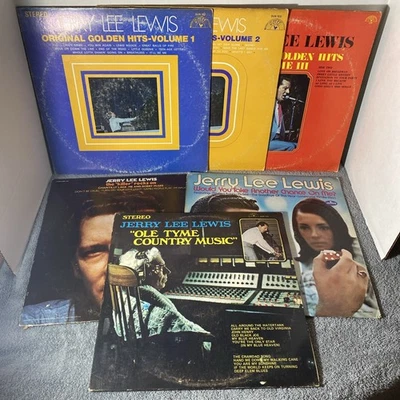 Jerry Lee Lewis Golden Hits Volume I-III LP 6 Record Country Lot Bundle Decent Foto 1 de 4