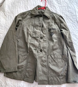 WWII USMCWR WOMEN MARINE CORPS GREEN SUMMER WORK SHIRT - Picture 1 of 4