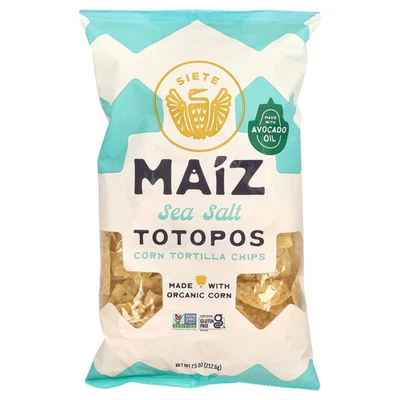 Maiz Totopos Corn Tortilla Chips, Sea Salt, 7.5 oz (212.6 g) - Image 1 of 2