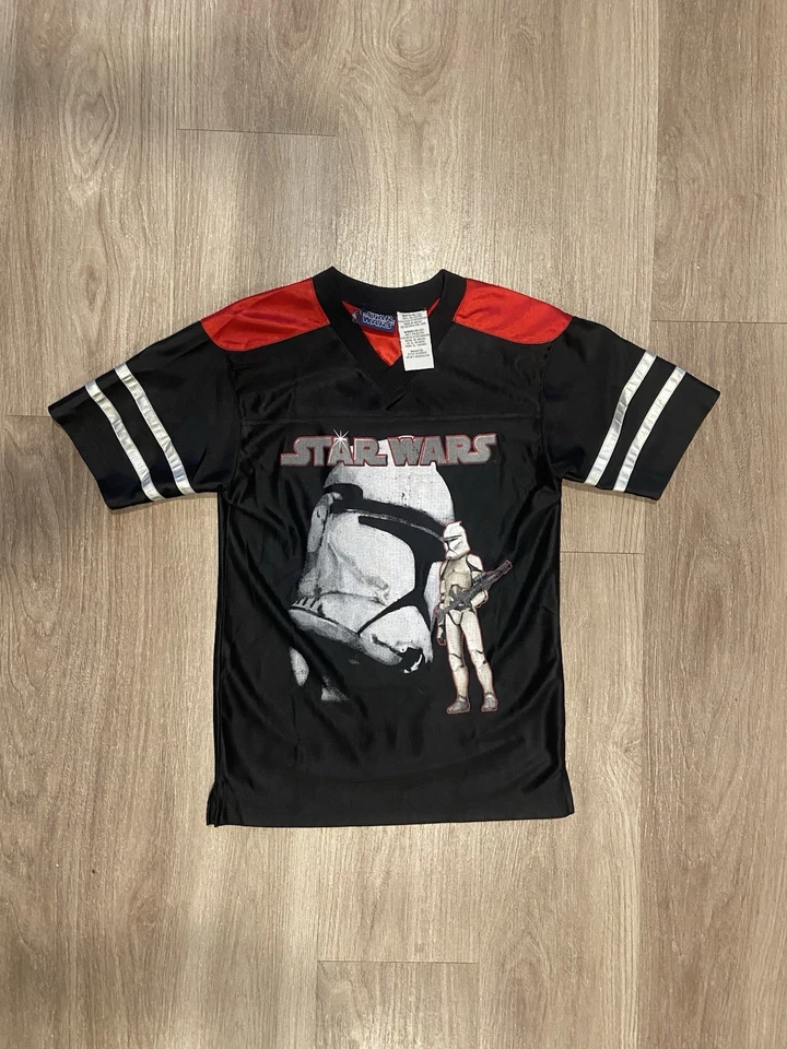 Star Wars The Clone Wars Jersey Shirt Boys 10-12 - Vintage Star Wars Shirt - Image 1 of 4