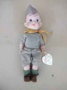 Vintage Effanbee Mickey Soldat Junge mit Etikett - Bild 1 von 9