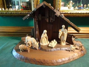 HANS & ADOLF HEINZELLER OBERAMMERGAU BELÉN ALEMANIA CON ESTABLO, JUEGO GLORIA 5" - Imagen 1 de 23