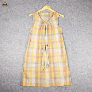 Steven Alan A-Line Dress Multicolor Plaid Sleeveless Spring Light Women's Size 4 - Picture 1 of 9