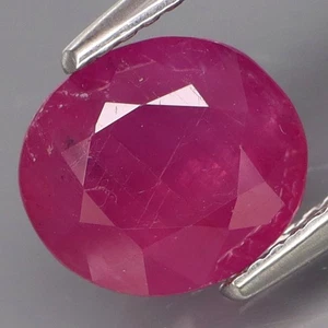 Gema preciosa de 3,47 quilates con tapa natural roja rosa piedra preciosa rubí sin calefacción Winza, Tanzania - Imagen 1 de 4