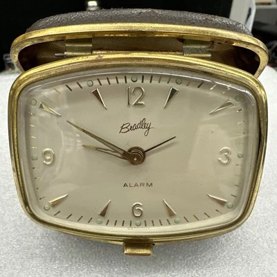Vintage Travel Alarm Clock | Bradley  | Uranium  Hands - Image 1 of 4