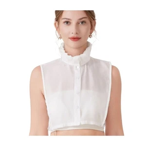 Stylish Clip On Lace Trim Collar Breathable For And Special - Picture 1 of 8