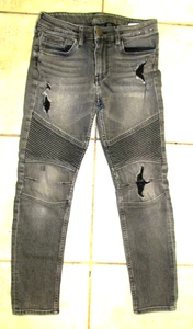 DENIM & DENIM  Kid's Distressed Acid Wash Stretch Jeans Size 10-11Y - Picture 1 of 5