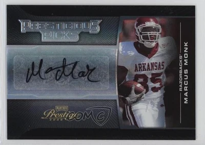 2008 Prestige Prestigious Picks Silver Signatures Marcus Monk Rookie Auto RC - Image 1 of 2