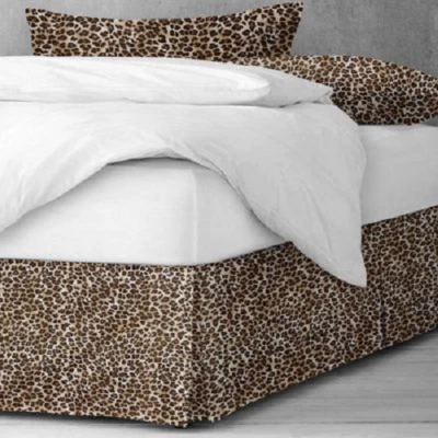 Falda de Cama The Tailor's Bed Charleeann Madison Estampado de Leopardo ~ Talla King ~ ¡Nueva! Foto 1 de 2