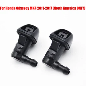 2Pcs Front Windshield Wiper Washer Hood Jet Sprayer Nozzle For Honda Odyssey MK4 - Picture 1 of 7