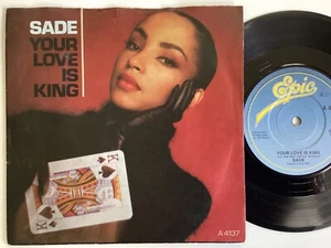 Sade, your love is king, 7” 45 SINGLE VINYL picture sleeve A1 B2 play tested 1 - Picture 1 of 4