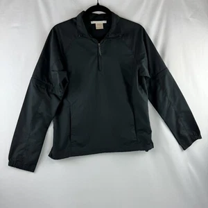 Nike Golf Youth Size S (4-6) 1/2 Zip Pullover Windbreaker Black - Picture 1 of 12