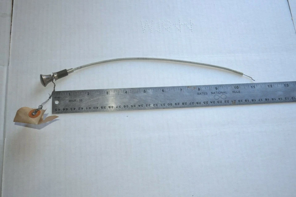 1937 Desoto S3 conversível NOS limpador de para-brisa cabo interruptor e botão trico - Imagem 1 de 4