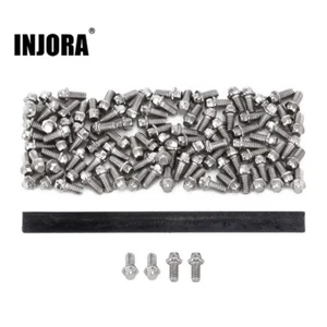INJORA 100Pcs M1.4*3mm Hex Flange Bolts Hex Screws for INJORA 1.0" Wheel Rims - Picture 1 of 8