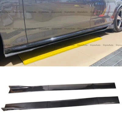 For Alfa Romeo Giulia 86" Side Skirt Extension Rocker Splitter Carbon Fiber Foto 1 de 4
