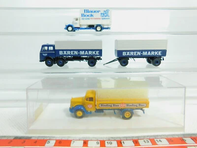 3x BREKINA H0 1:87 Truck MB: 4007 Binding + Bären-marke etc Mint + 1x Box # - Image 1 of 4