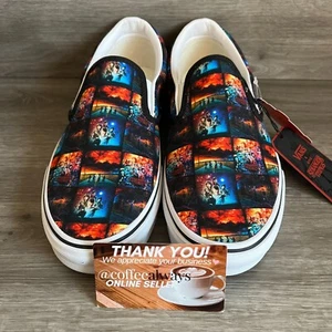 Vans Stranger Things Customs Classic Slip-On Shoes Size 10.5 Men's NWOB - Picture 1 of 9