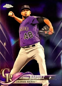 ALEMÁN MARQUEZ - 2018 Topps cromo púrpura refractores paralelos [237/299] #80 - Imagen 1 de 2
