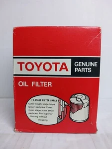 Elemento de filtro de aceite genuino OEM Toyota 15601-13011 - caja nueva aún sellada de fábrica - Imagen 1 de 2