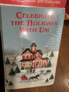 Invitations : Celebrate the Holidays with Us!.. , Pack of 8 NIP - Picture 1 of 7