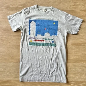 Vtg Montage Shirt S Art Geometric Skyline Tee Single Stitch 90s 80s EUC - Picture 1 of 7