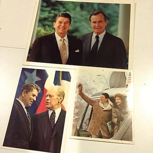 PHOTOS OF PRESIDENT REAGAN & BUSH  - Picture 1 of 2