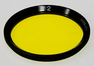 Leica Ernst Leitz Wetzlar Black Rim Yellow 2 Filter for 5cm f2 Summar #6 - Picture 1 of 12