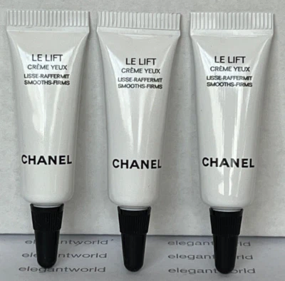 3 x Chanel Le Lift Creme para Olhos Yeux Creme Suaviza-Firmas 3 ml/0,1 oz cada - Imagem 1 de 2