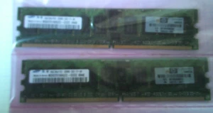 HP 8GB 2 X4GB 345114-061 2GB 2RX4 PC2-3200R DDR2-400MHz ECC Registered CL3 - Picture 1 of 8