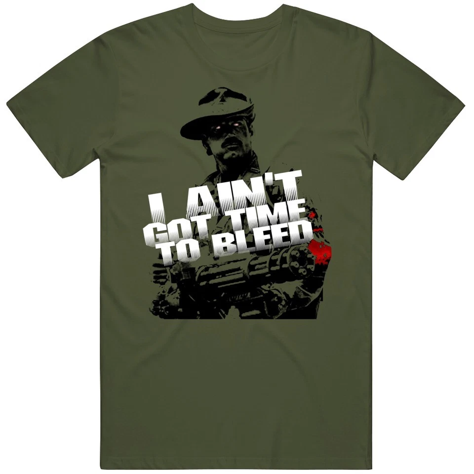 Футболка фаната фильма Jesse Ventura Predator Ain't Got Time To Bleed цитата - Изображение 1 из 1