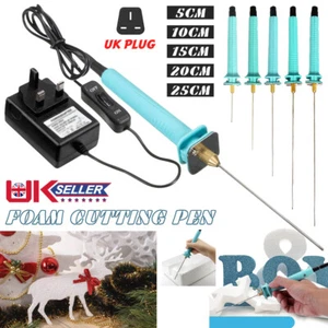 UK Plug Foam Cutter Pen Hot Wire Cutter Pen Lightweight Fast Heating Cutting Pen - Picture 1 of 45