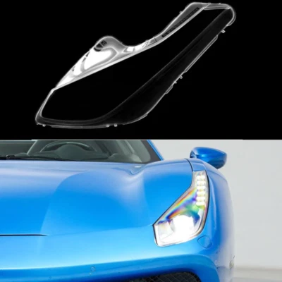 Tampa da lente do farol dianteiro esquerdo + cola para Ferrari 488 GTB/488 Spider 16-2019 - Imagem 1 de 4