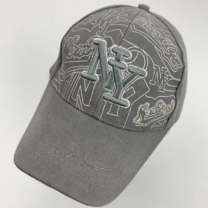 NY New York Grey Ball Cap Hat Adjustable Baseball - Picture 1 of 5