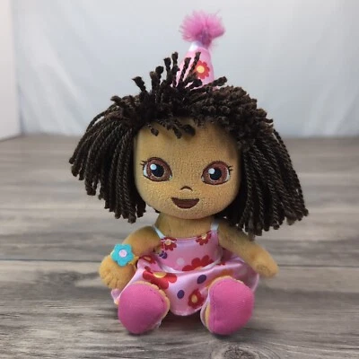 DORA The Explorer 7" Ty Beanie Babies HAPPY BIRTHDAY Beanbag Plush Stuffed Toy - Image 1 of 4