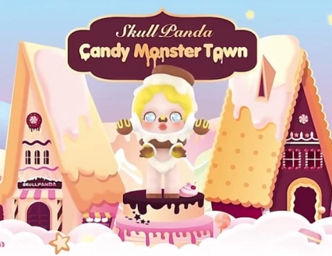 POP MART Skullpanda Candy Monster Town Series Blind Box Confirmed Figure HOT! Cover