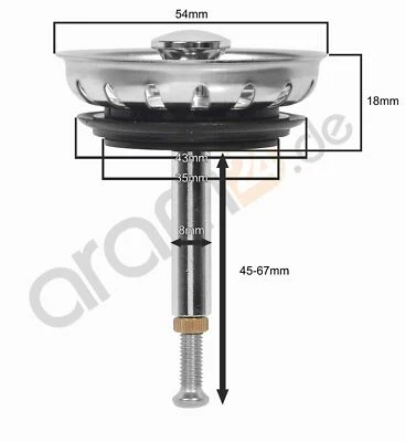 Siebkörbchen für Excenterbedienung 1,5 Zoll Drehexcenter Siebkorb 54mm - Bild 1 von 4