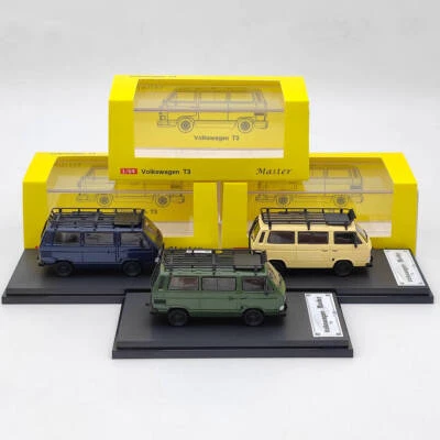 Master 1:64 Porsche B32&VW T3 Multivan 1985 furgoneta con accesorios coche de juguete fundido a presión Foto 1 de 4