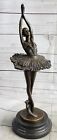 Exquisite Dance Tribute Miguel Lopez Prima Ballerina Bronze Sculpture Tutu