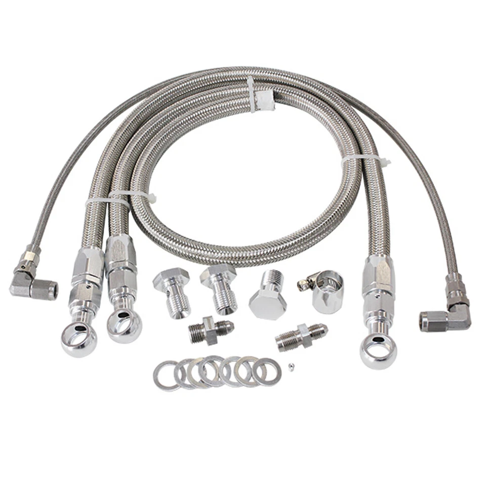 Aeroflow Performance Turbo Oil & Water Feed Line Kit Suit Nissan Rb30