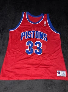 Grant Hill Detroit Pistons Vintage NBA Mens Jersey [Champion Sz. 48/XL] - Picture 1 of 3